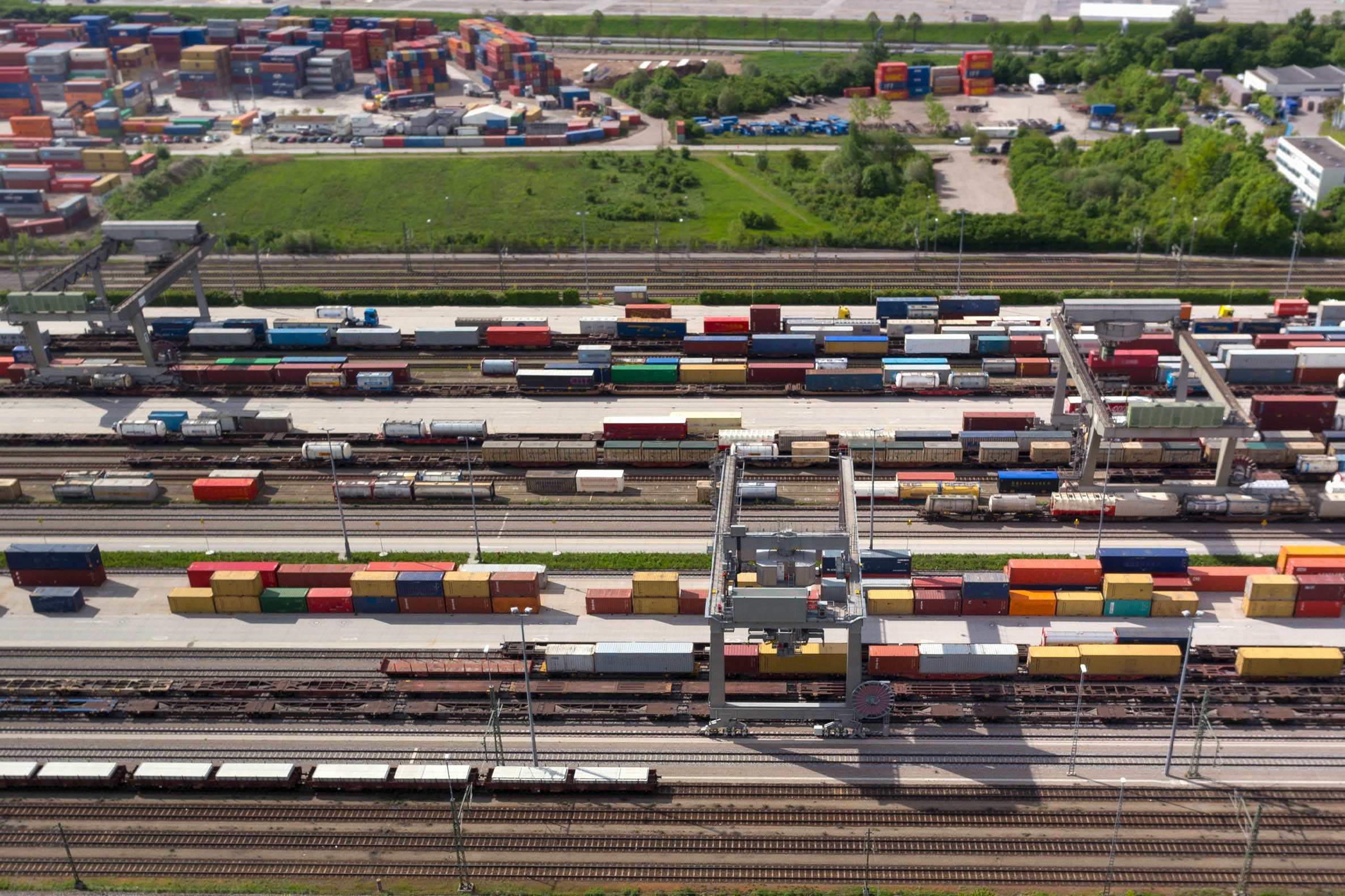 Coal Production, Cranes And Coal Loading At The Port Terminal. Industrial Port Terminal.